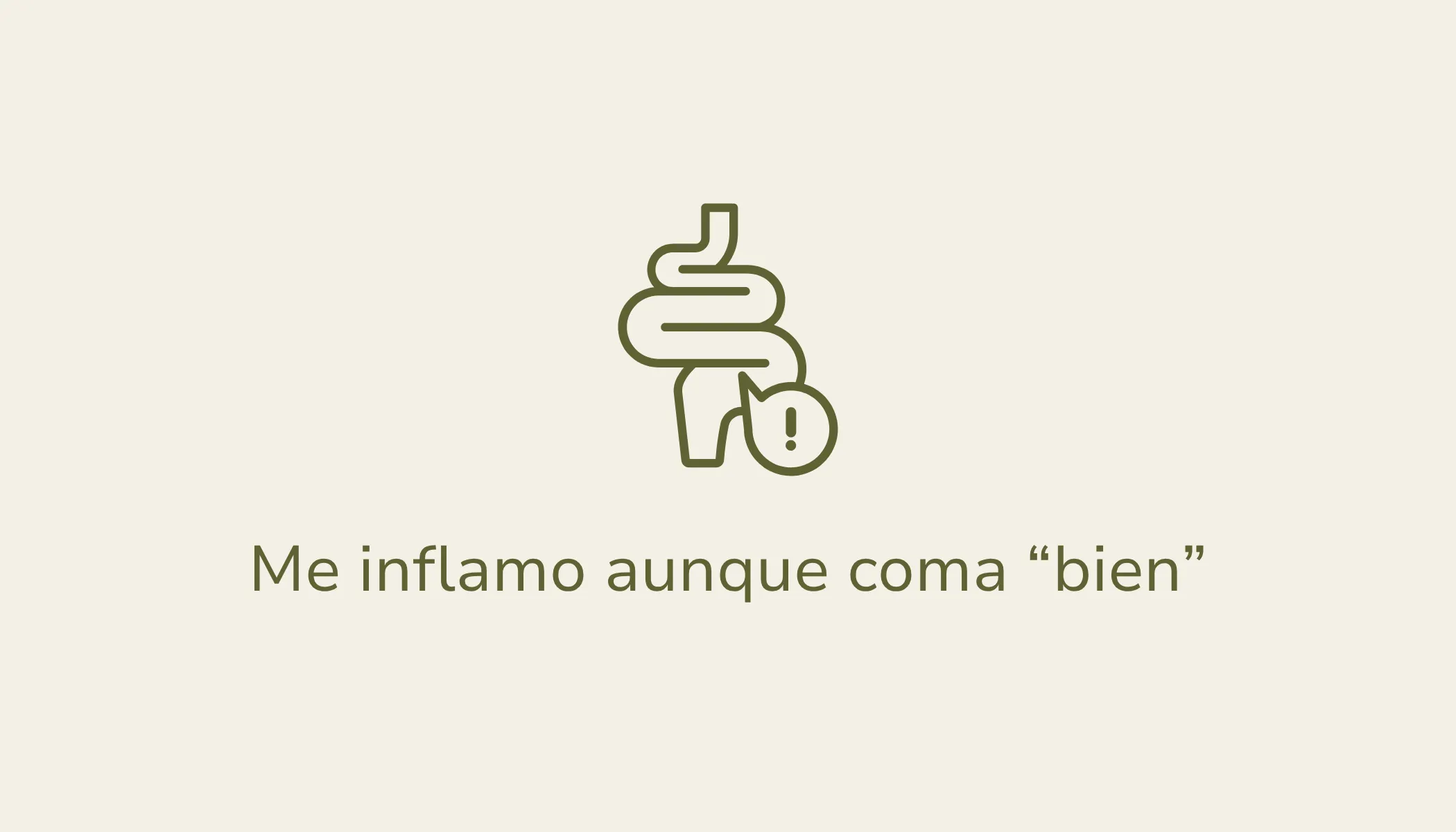 Me inflamo aunque coma bien
